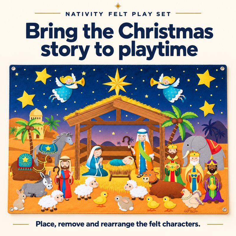 Nativity Felt Play Set.