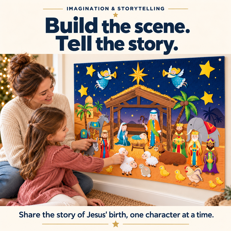 Nativity Felt Play Set.